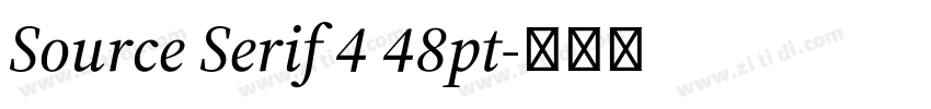 Source Serif 4 48pt字体转换